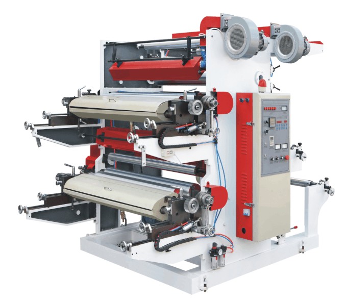 2 Color Flexo Printing Machine Price Stack Type Economic OPP PE