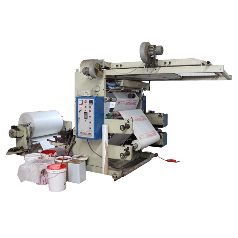 2 Two Color Flexo Printing Machine Economic Stack Paper