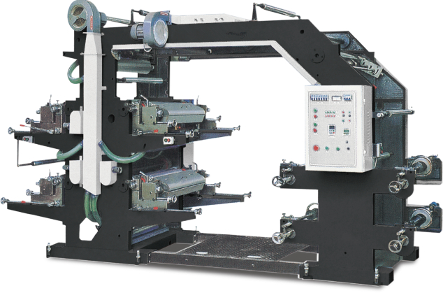 4 Color Flexo Printing Machine Stack Type Economic