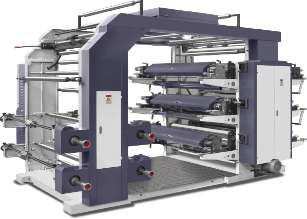 6 Color Flexo Printing Machine Economic Stack Type Plastic Bag ...