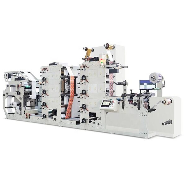 8 Color Label Flexo Printing Machine Inline Die Cutting UV Delam Relam Two Tower - Image 3