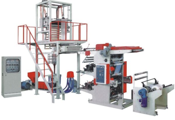 In-line Flexo Printing Machine 2 Color PE OPP Film Blowing Machine